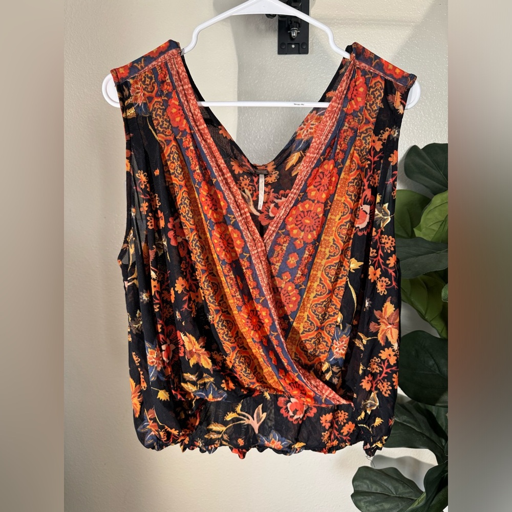 Free People Mesh Top